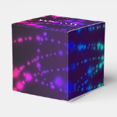 Ballotins Boîtes de faveurs de cube d'anniversaire de lumièr (Arrière)