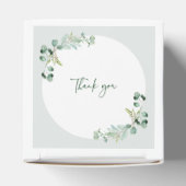 Ballotins Boîtes de faveurs de douche de mariage en eucalypt (Haut)