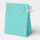 Ballotins Boîtes de faveurs de douche nuptiale bleu sarcelle (Arrière)