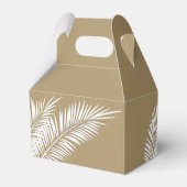 Ballotins Boîtes de faveurs de fête avec des palmiers blancs (Arrière)