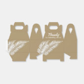 Ballotins Boîtes de faveurs de fête avec des palmiers blancs (Déplié)