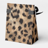 Ballotins Boîtes de faveurs de fête chic imprimées léopard e (Arrière)
