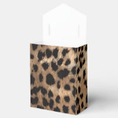 Ballotins Boîtes de faveurs de fête chic imprimées léopard e (Ouvert)