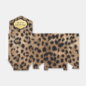 Ballotins Boîtes de faveurs de fête chic imprimées léopard e (Déplié)