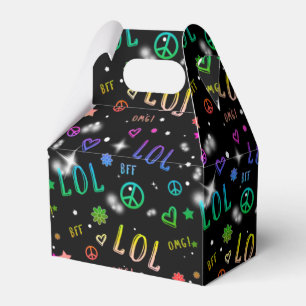 Ballotins Boîtes de faveurs de fête d'anniversaire LOL Rainb