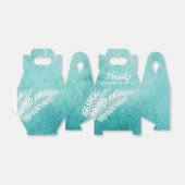 Ballotins Boîtes de Faveurs de Fête Turquoise Océan avec Pal (Déplié)