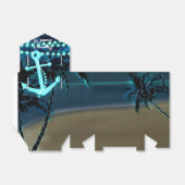 Ballotins Boîtes de faveurs de lumières de plage d'ancre et  (Déplié)