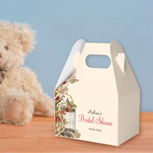 Ballotins Boîtes de faveurs de mariage de Cage à oiseaux vin