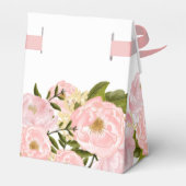 Ballotins Boîtes de Faveurs de Mariage Fleurs de Pivoines Ro (Arrière)