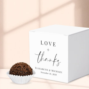 Ballotins Boîtes de Faveurs de Mariage Love And Thanks