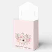 Ballotins Boîtes de faveurs de mariage Merci Rustique Fleurs (Ouvert)