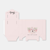 Ballotins Boîtes de faveurs de mariage Merci Rustique Fleurs (Déplié)