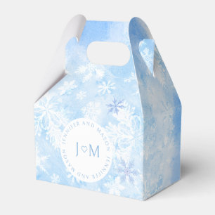 Ballotins Boîtes de faveurs de monogramme de mariage de Noël