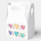 Ballotins Boîtes de faveurs de Saint-Valentin en forme de cœ (Ouvert)