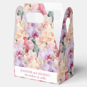 Ballotins Boîtes de Faveurs en Aquarelle aux Orchidées Paste (Ouvert)