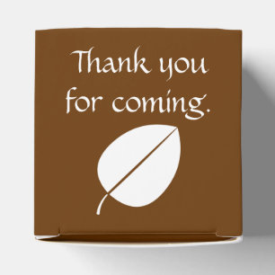 Ballotins Boîtes de faveurs Feuilles d'automne au Chocolat