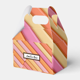Ballotins Boîtes de Faveurs Géométriques Pastel Personnalisé