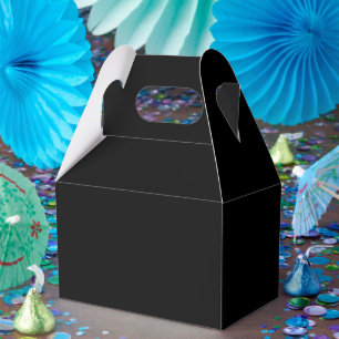 Ballotins Boîtes de Faveurs Noires Personnalisées – Gable 4x