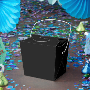 Ballotins Boîtes de Faveurs Noires Personnalisées – Take Out