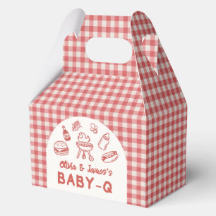 Ballotins Boîtes de faveurs pour Baby Q Backyard BBQ Baby Sh