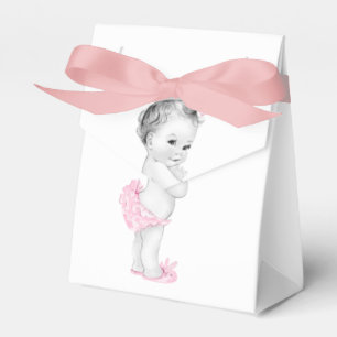 Ballotins Boîtes de faveurs pour Baby Shower Princesse Rose