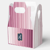 Ballotins Boîtes de faveurs verticales à monogramme personna (Ouvert)