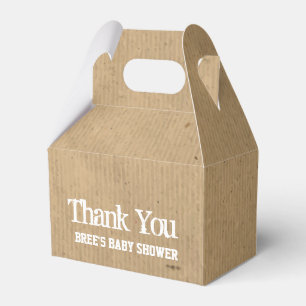 Ballotins Boîtes de Fêtes VINTAGE en Papier Kraft Brun