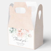 Ballotins Boîtes De Mariage Fleurs Roses Vides (Ouvert)