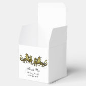Ballotins Boîtes de mariage Gold Elegant Dragons (Ouvert)