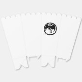 Ballotins Boîtes de pop-corn blanc Black Dragon (Déplié)