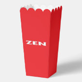 Ballotins Boîtes de pop-corn blanc zen (Recto)