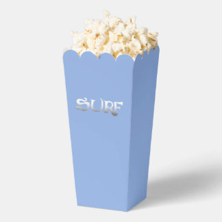 Ballotins Boîtes de pop-corn bleu surf