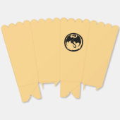 Ballotins Boîtes de pop-corn en or Black Dragon (Déplié)