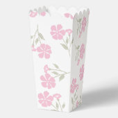 Ballotins Boîtes de pop-corn florales rose profond chic pour (Verso)