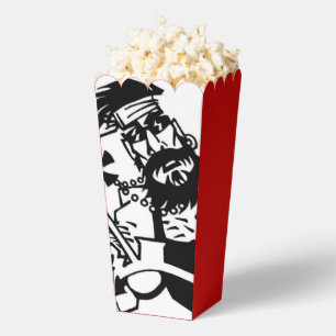 Ballotins Boîtes de pop-corn noir blanc