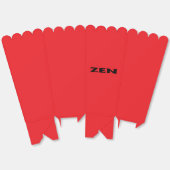 Ballotins Boîtes de pop-corn noir Zen (Déplié)
