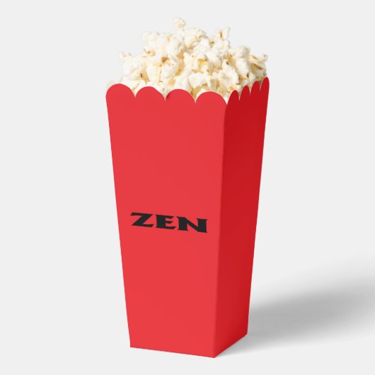 Ballotins Boîtes de pop-corn noir Zen (Sauté)