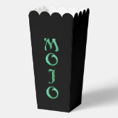 Ballotins Boîtes de pop-corn vert mojo (Recto)
