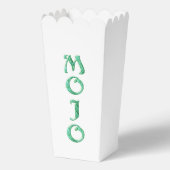 Ballotins Boîtes de pop-corn vert mojo (Recto)