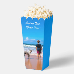 Ballotins Boîtes de Popcorn avec Photo de Compagnon Personna