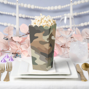 Ballotins Boîtes de Popcorn Camouflage Élégantes pour les Fa