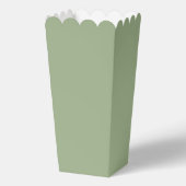 Ballotins Boîtes de Popcorn Vert Sauge Simple (Verso)
