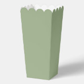Ballotins Boîtes de Popcorn Vert Sauge Simple (Recto)