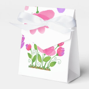Ballotins Boîtes de remerciement pour Baby Shower Fleur Sauv