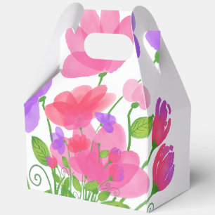 Ballotins Boîtes de remerciement pour Baby Shower Fleur Sauv