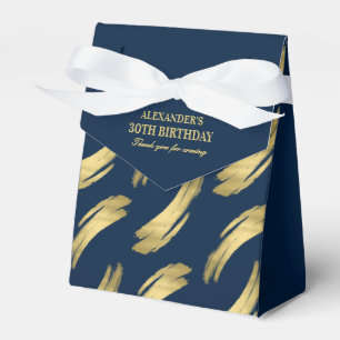 Ballotins Boîtes élégantes pour cadeaux de fête Navy et Or