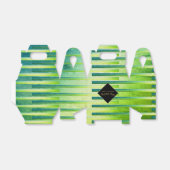 Ballotins Boîtes Gables personnalisées Ombre Green Metallic (Déplié)