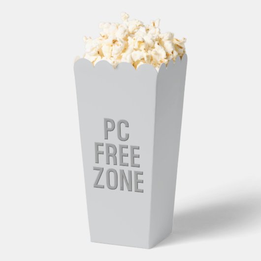 Ballotins Boîtes pop-corn gris Zone PC (Sauté)