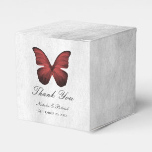 Ballotins Boîtes préférées aux papillons rouges