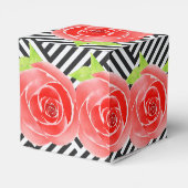 Ballotins Boîtes Roses d'aquarelle Carré de 2 pouces Derby (Arrière)